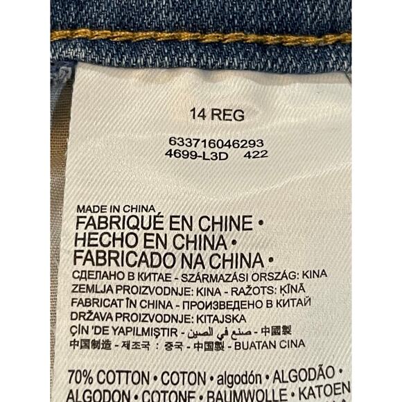 NWOT Levi's girls Denim Overall Size 14 - Picture 5 of 6